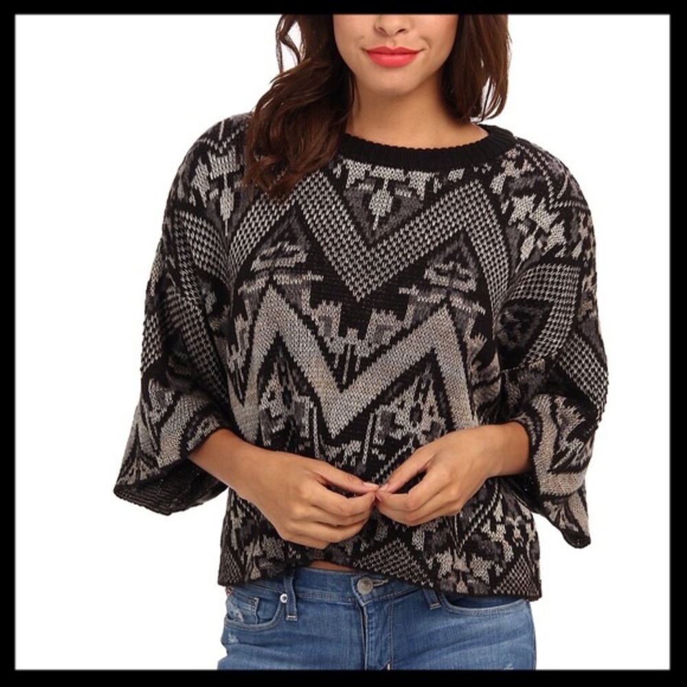 Free People Superstar Crop Sweater